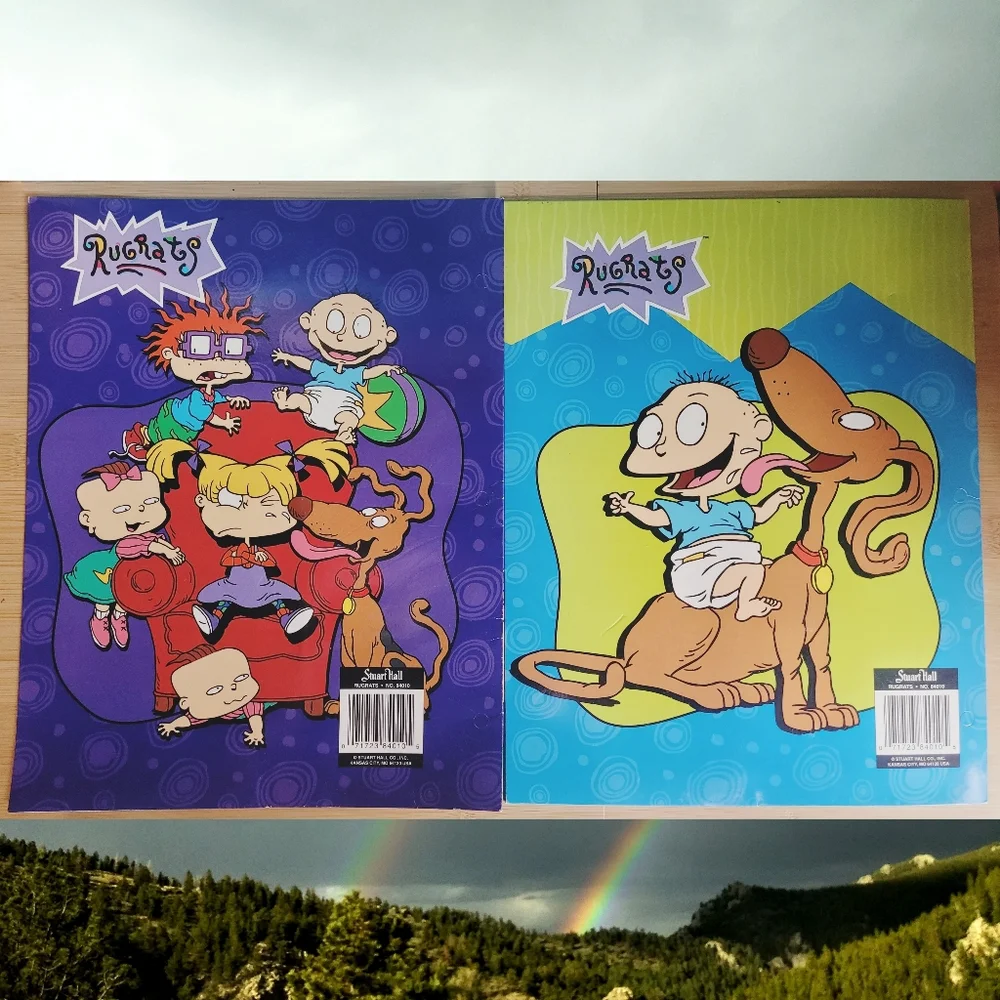 NWOT Rugrats Activity Pad & Unpunched Folder Lot